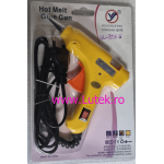 Pistol de lipit cu bare silicon cald-20W (GL-806-G) - www.lutek.ro